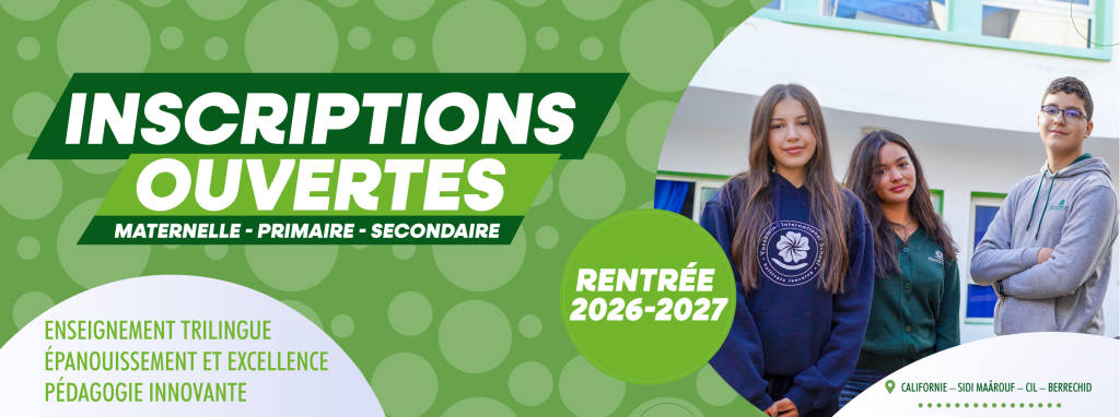 Inscription ouvert Yassamine international school